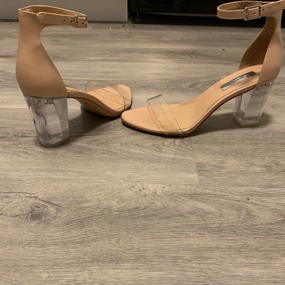 Crystal heel shoes